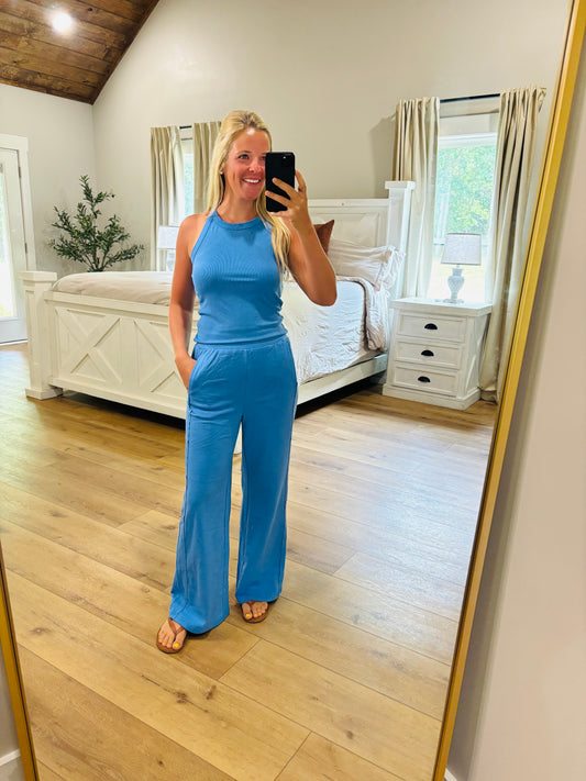Powder Blue Two Piece Set